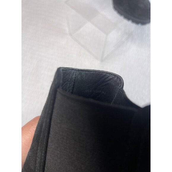 Vince Henderson Weatherproof Suede Chelsea Chunky Ankle Boot Black SZ 9.5M NEW - Picture 4 of 15